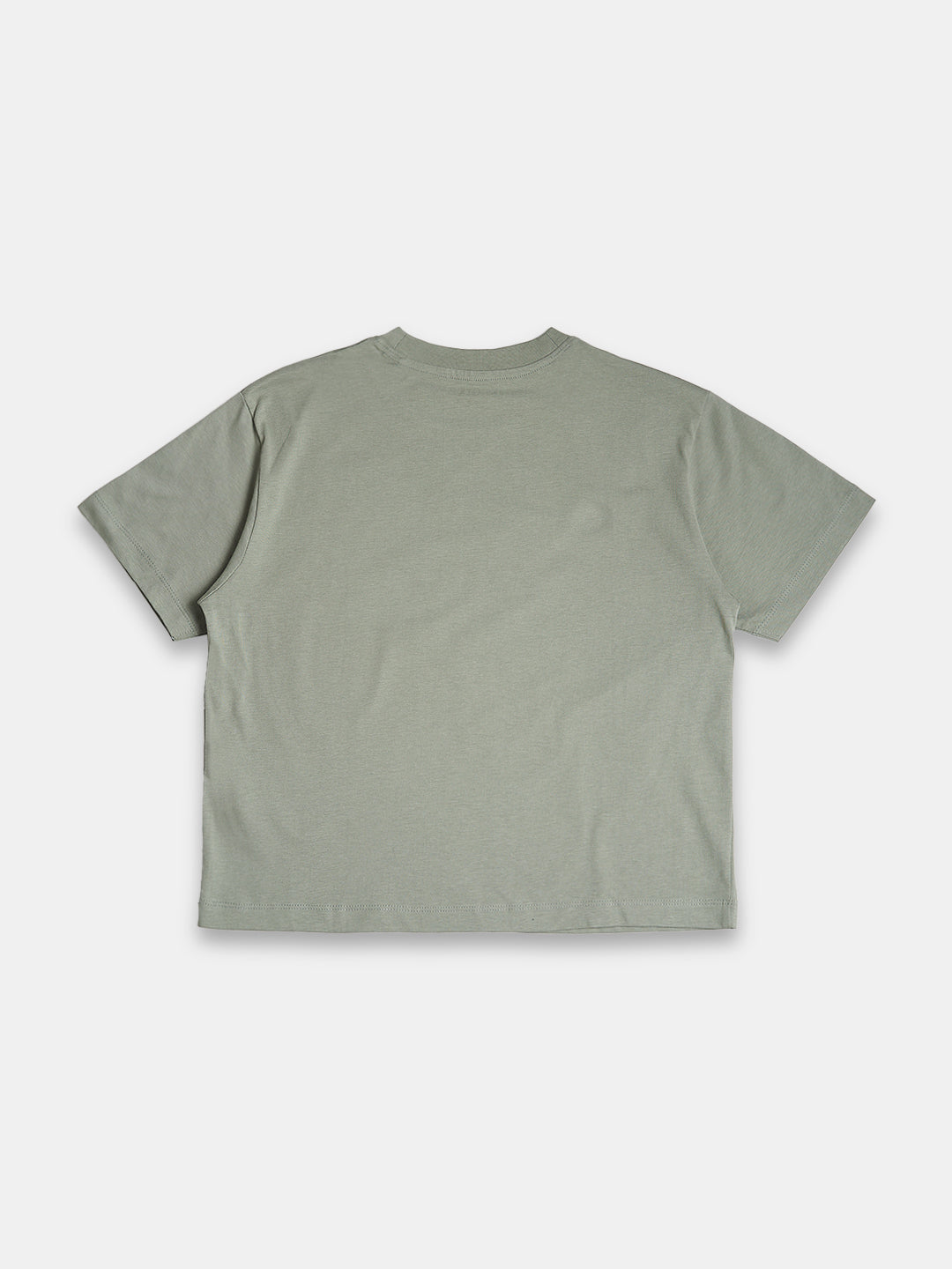 Women's 100% Cotton Regular Fit Tshirt Light Green