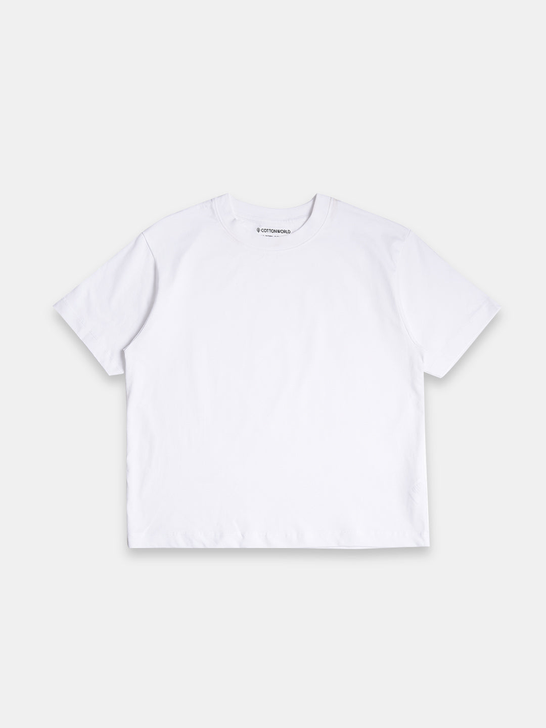 Women's 100% Cotton Regular Fit Tshirt White