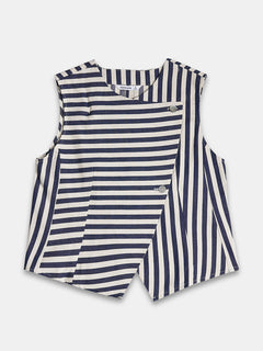 Women's Cotton Lycra Regular Fit Blouse Denim