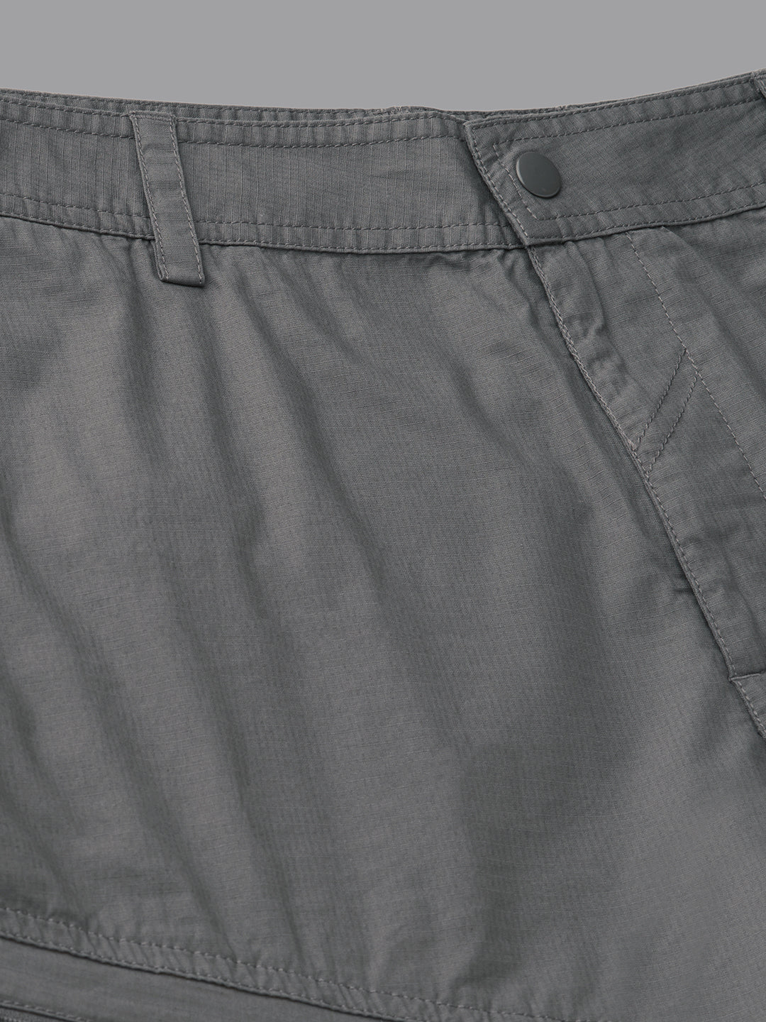 Men's Grey Cotton Lycra Regular Fit Shorts