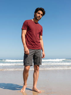 Men's Grey Cotton Lycra Regular Fit Shorts