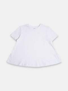 Women's 100% Cotton Regular Fit Tshirt White