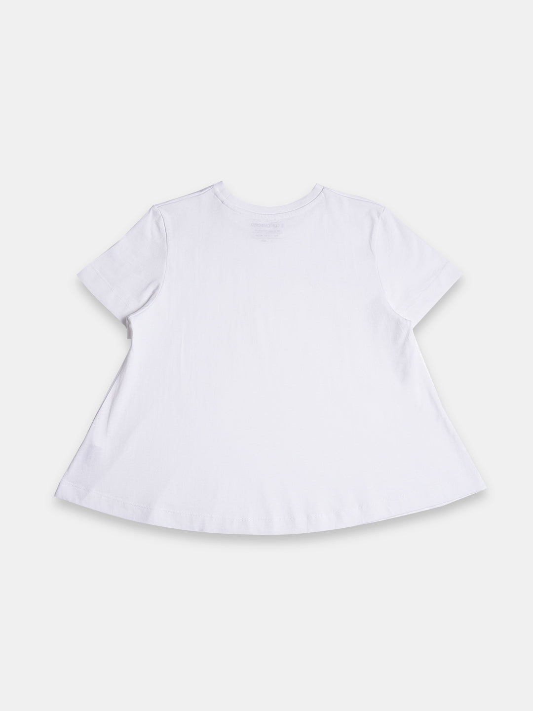 Women's 100% Cotton Regular Fit Tshirt White