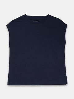 Women's 100% Cotton Regular Fit Tshirt Navy