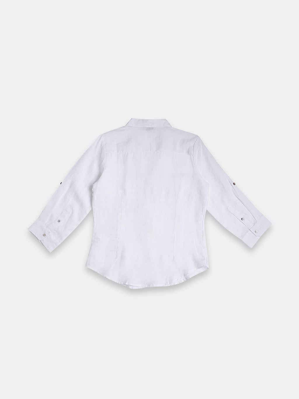 Women's 100% Linen Regular Fit Blouse White B