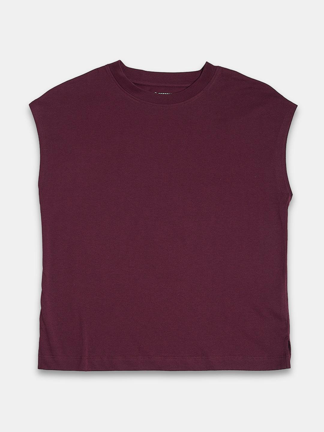Women's 100% Cotton Regular Fit Tshirt Wine