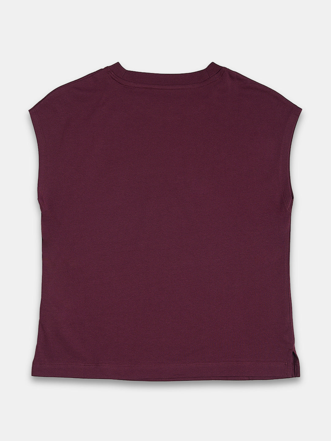 Women's 100% Cotton Regular Fit Tshirt Wine