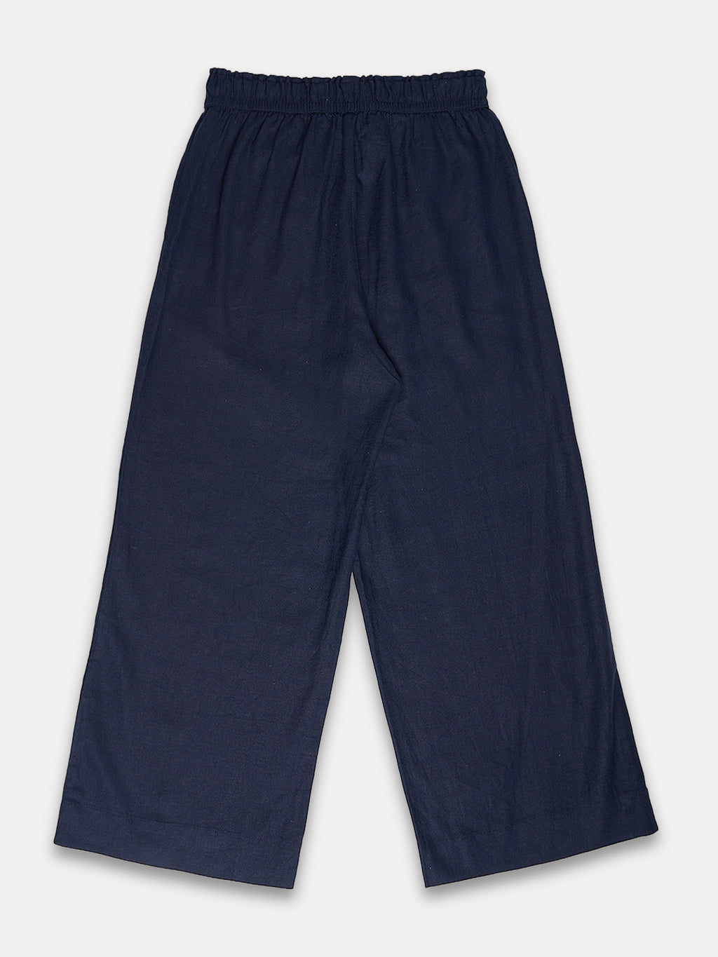 Women's Linen Blend Regular Fit Pant Navy