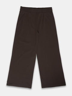 Women's Cotton Elastane Regular Fit Knit Pant Brown