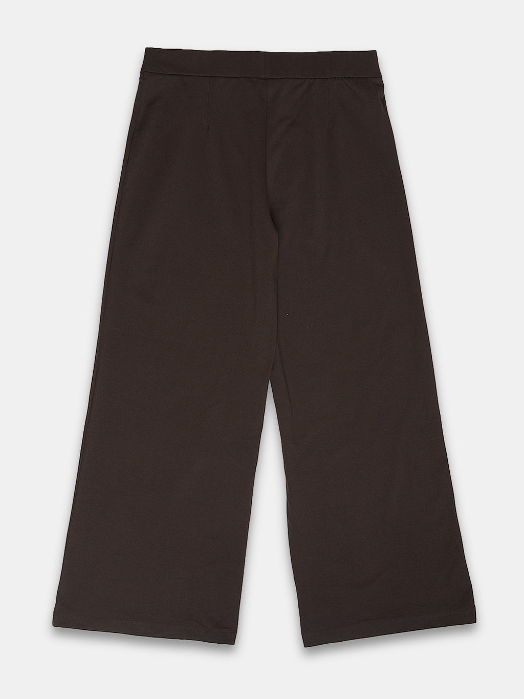 Women's Cotton Elastane Regular Fit Knit Pant Brown