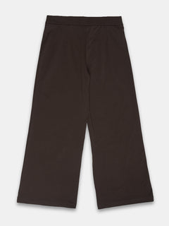 Women's Cotton Elastane Regular Fit Knit Pant Brown