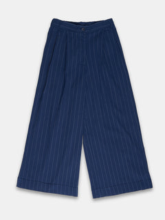 Women's Cotton Lycra Regular Fit Pant Navy