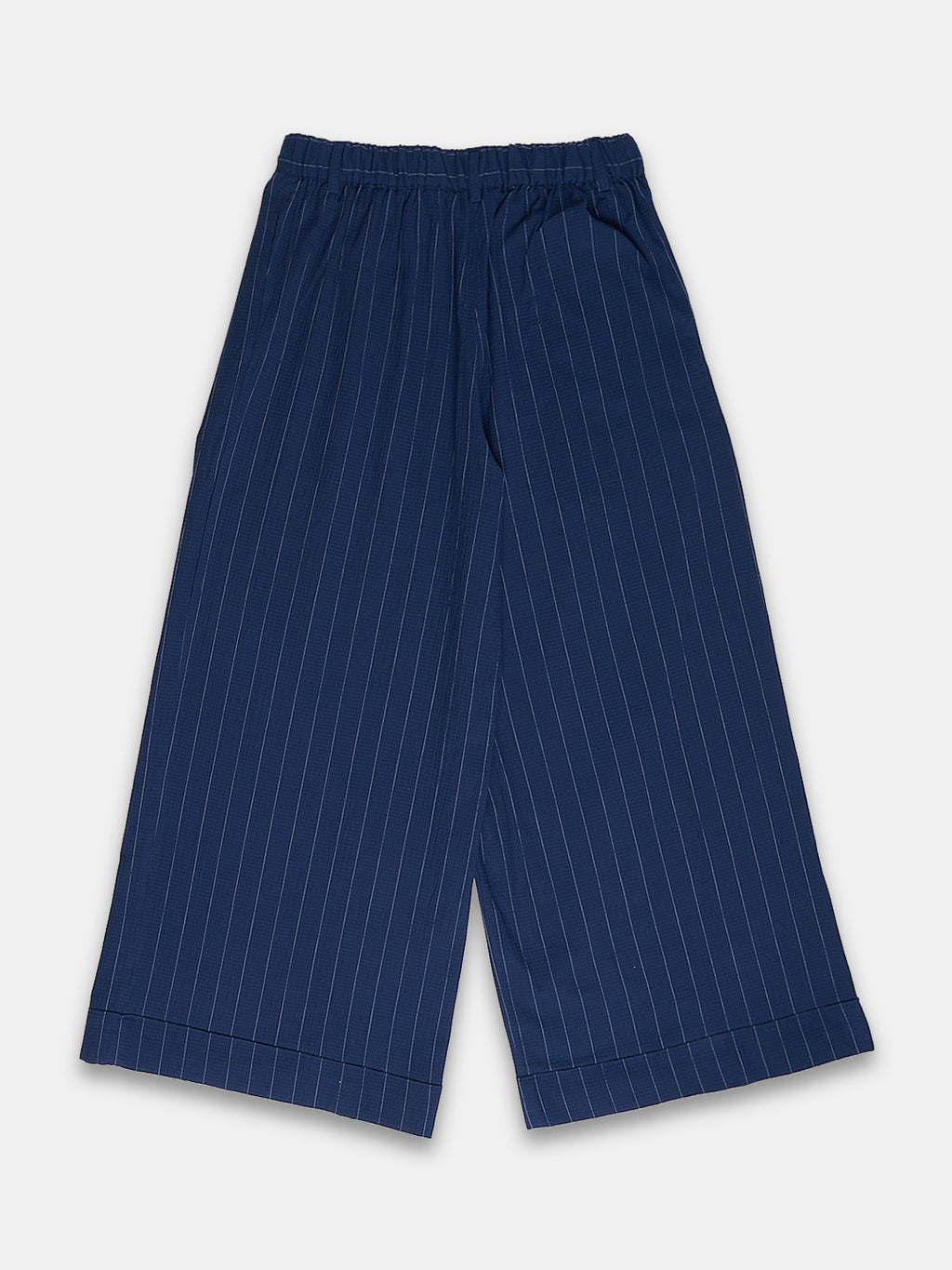 Women's Cotton Lycra Regular Fit Pant Navy