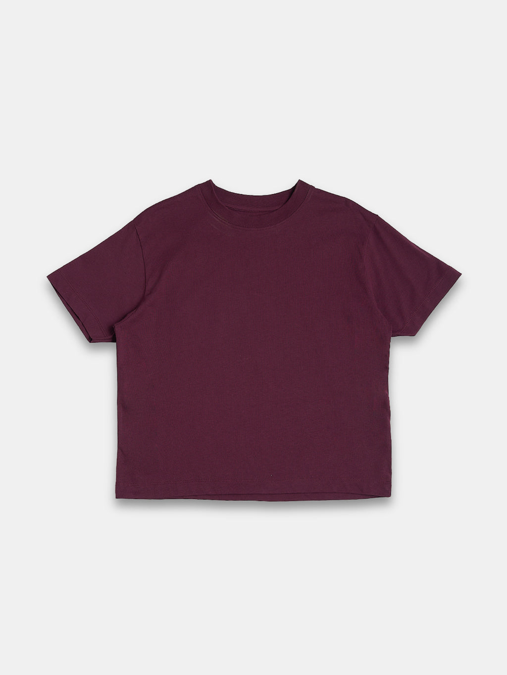 Women's 100% Cotton Regular Fit Tshirt Wine
