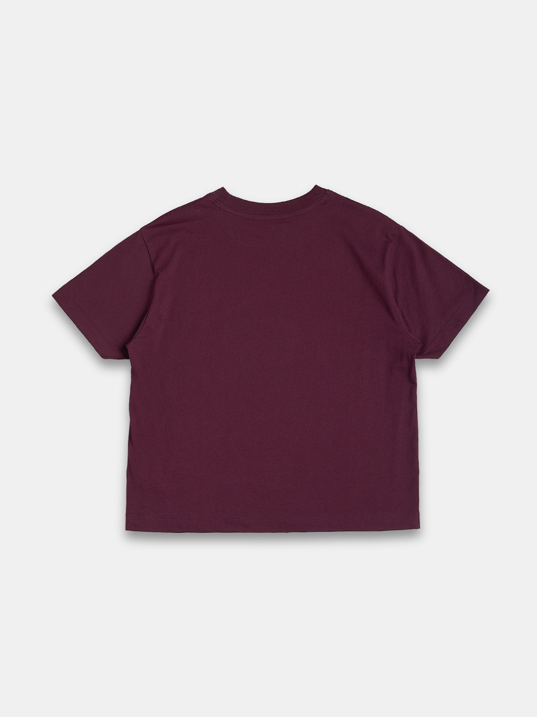 Women's 100% Cotton Regular Fit Tshirt Wine