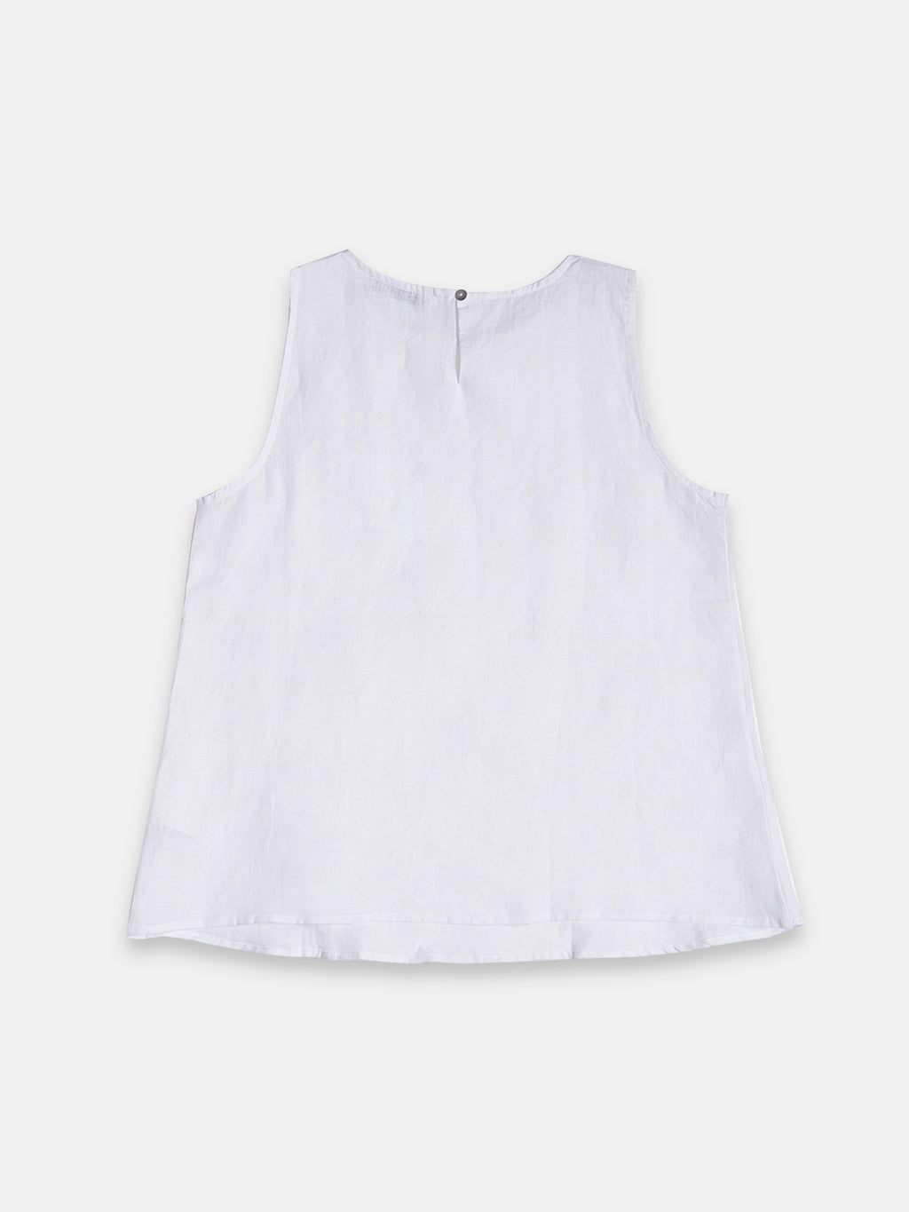 Women's 100% Linen Regular Fit Blouse White A