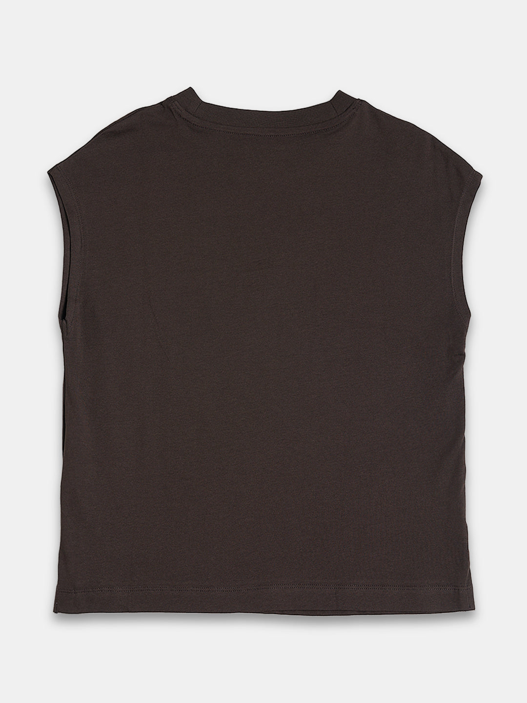 Women's 100% Cotton Regular Fit Tshirt Brown