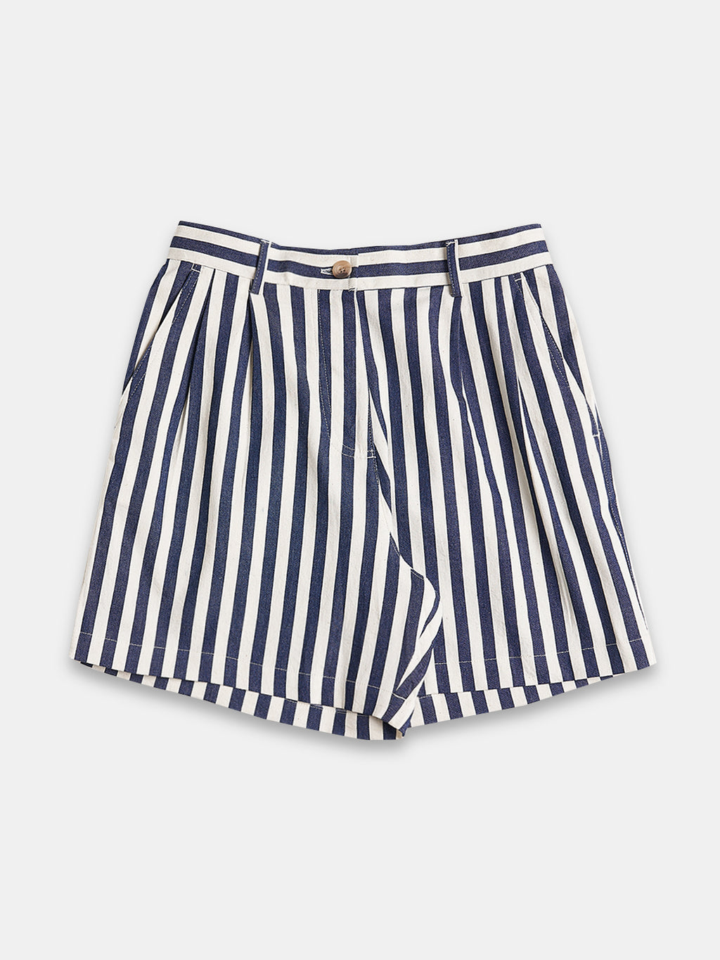 Women's Cotton Lycra Regular Fit Shorts Denim