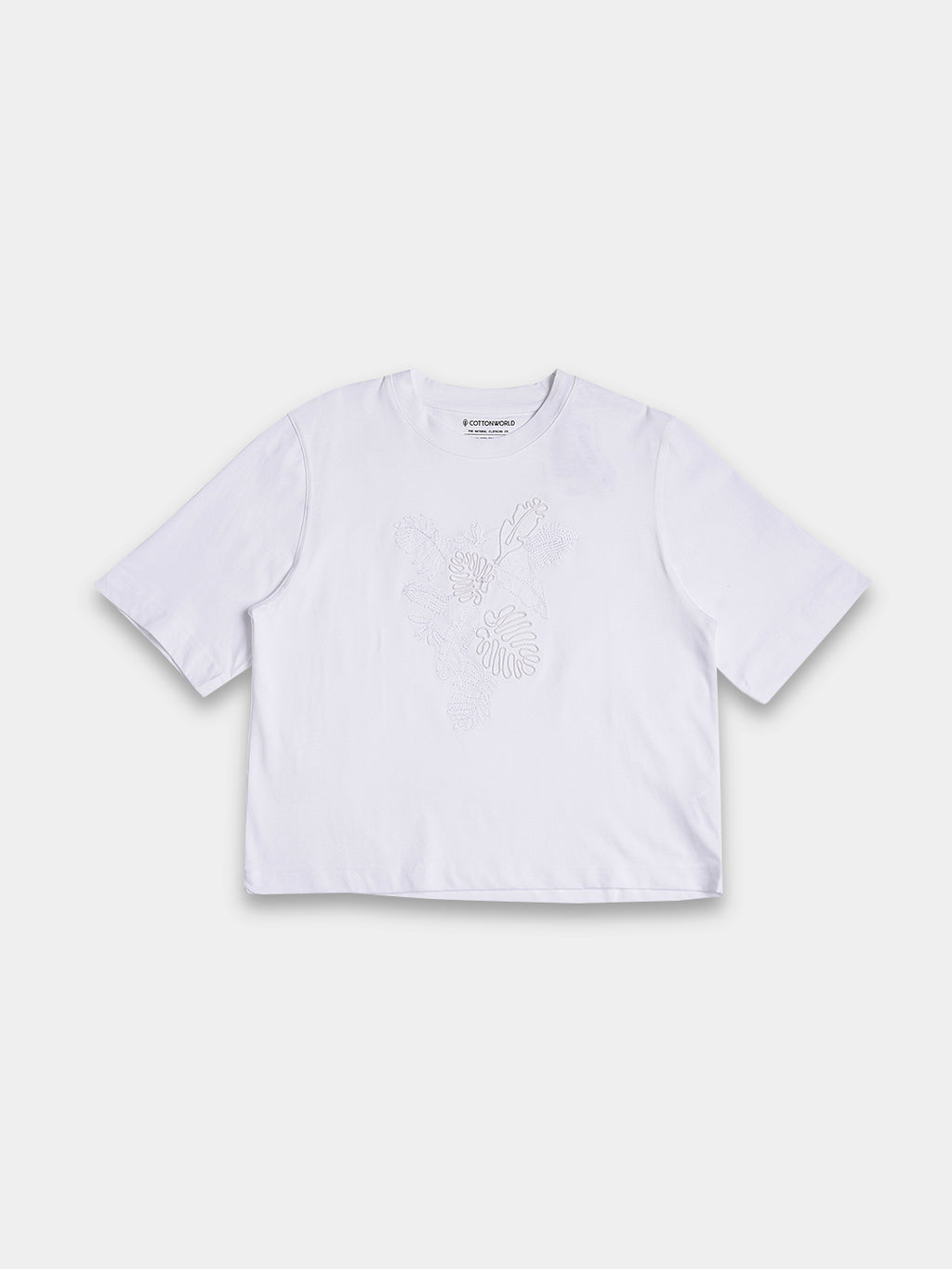 Women's 100% Cotton Loose Fit Tshirt White