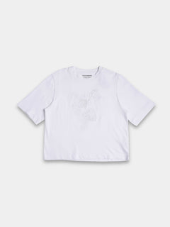 Women's 100% Cotton Loose Fit Tshirt White