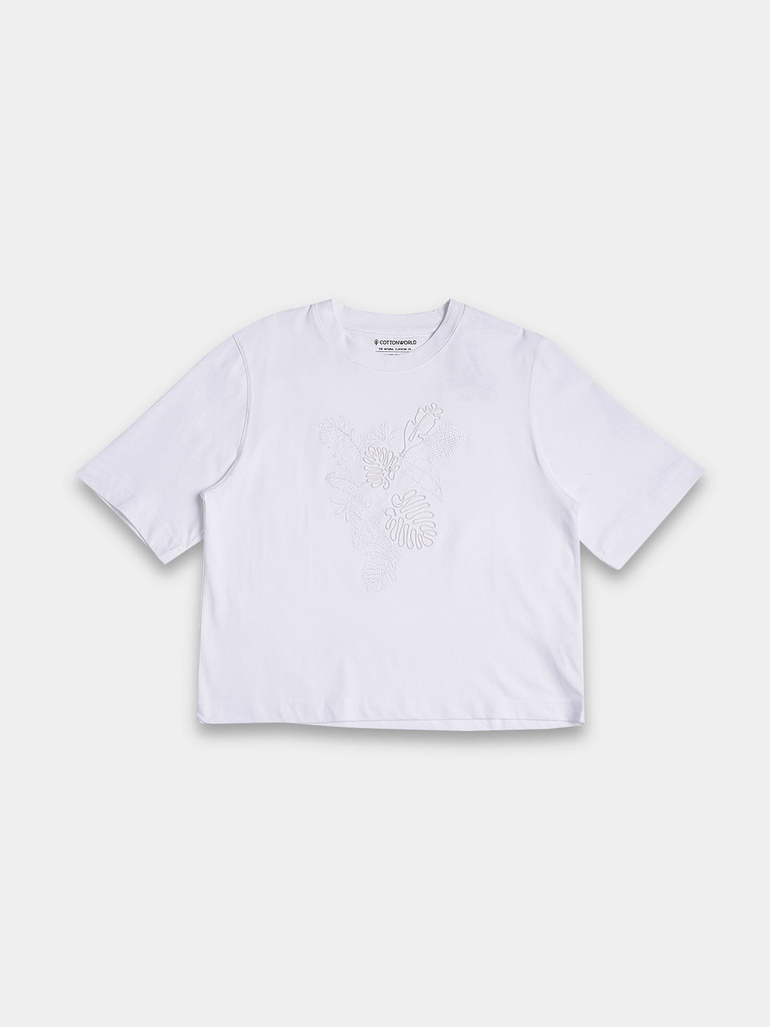 Women's 100% Cotton Loose Fit Tshirt White
