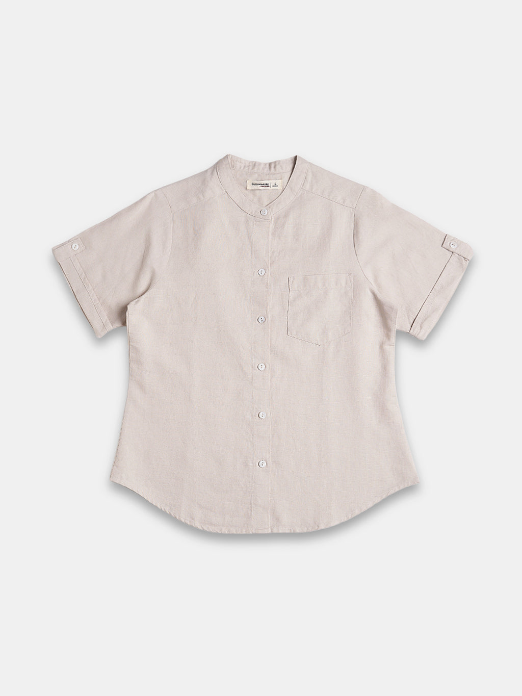 Women's Linen Cotton Regular Fit Blouse Sand