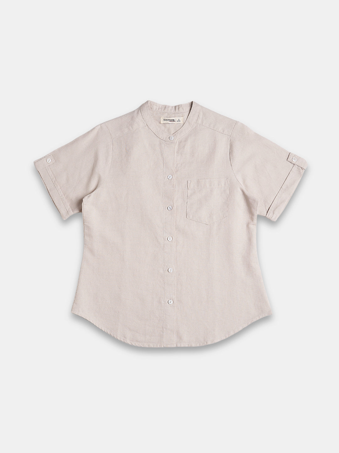 Women's Linen Cotton Regular Fit Blouse Sand
