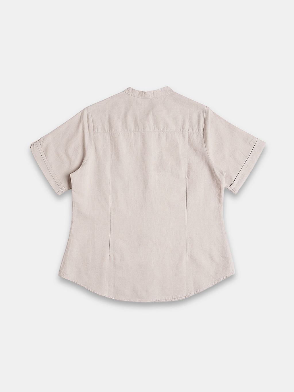 Women's Linen Cotton Regular Fit Blouse Sand