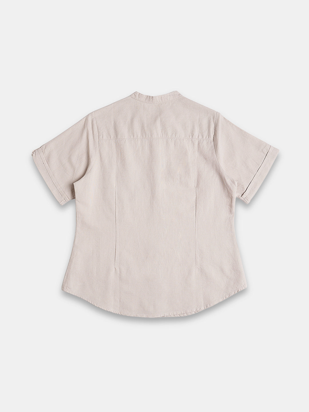 Women's Linen Cotton Regular Fit Blouse Sand