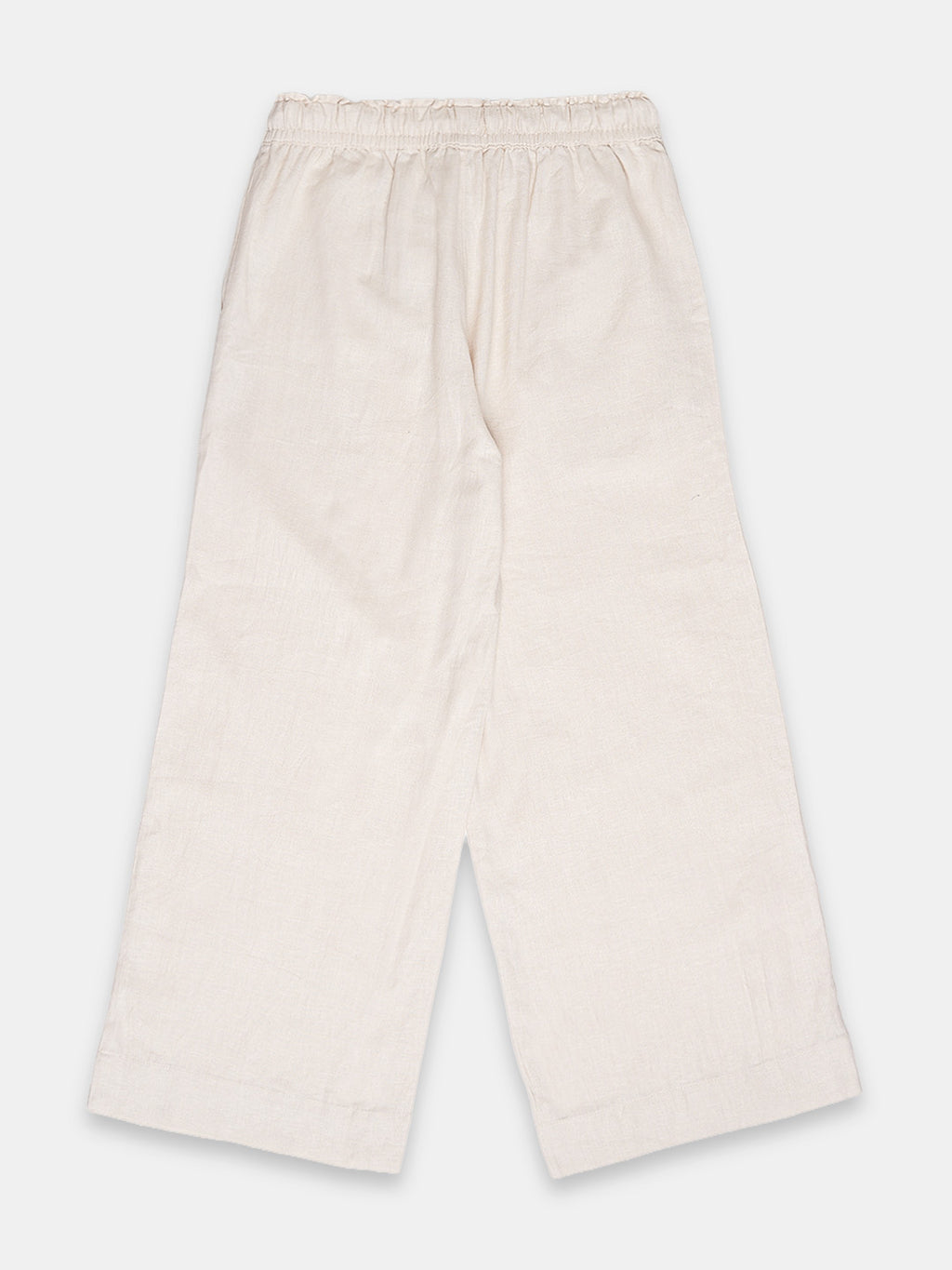 Women's Linen Blend Regular Fit Pant Offwhite