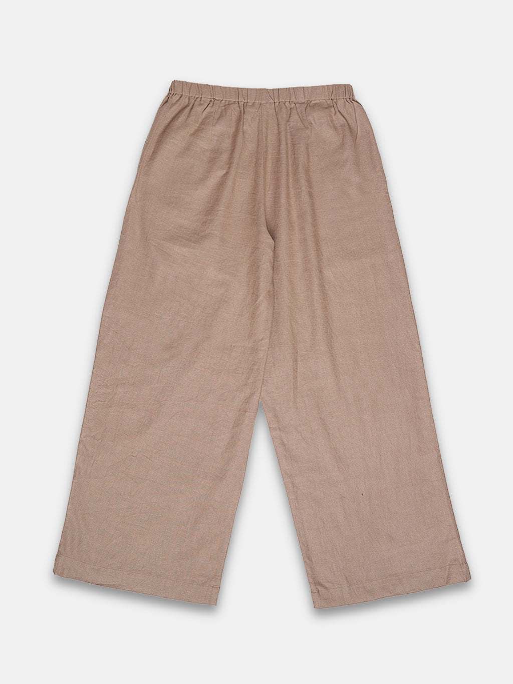Women's Linen Viscose Regular Fit Pant Beige