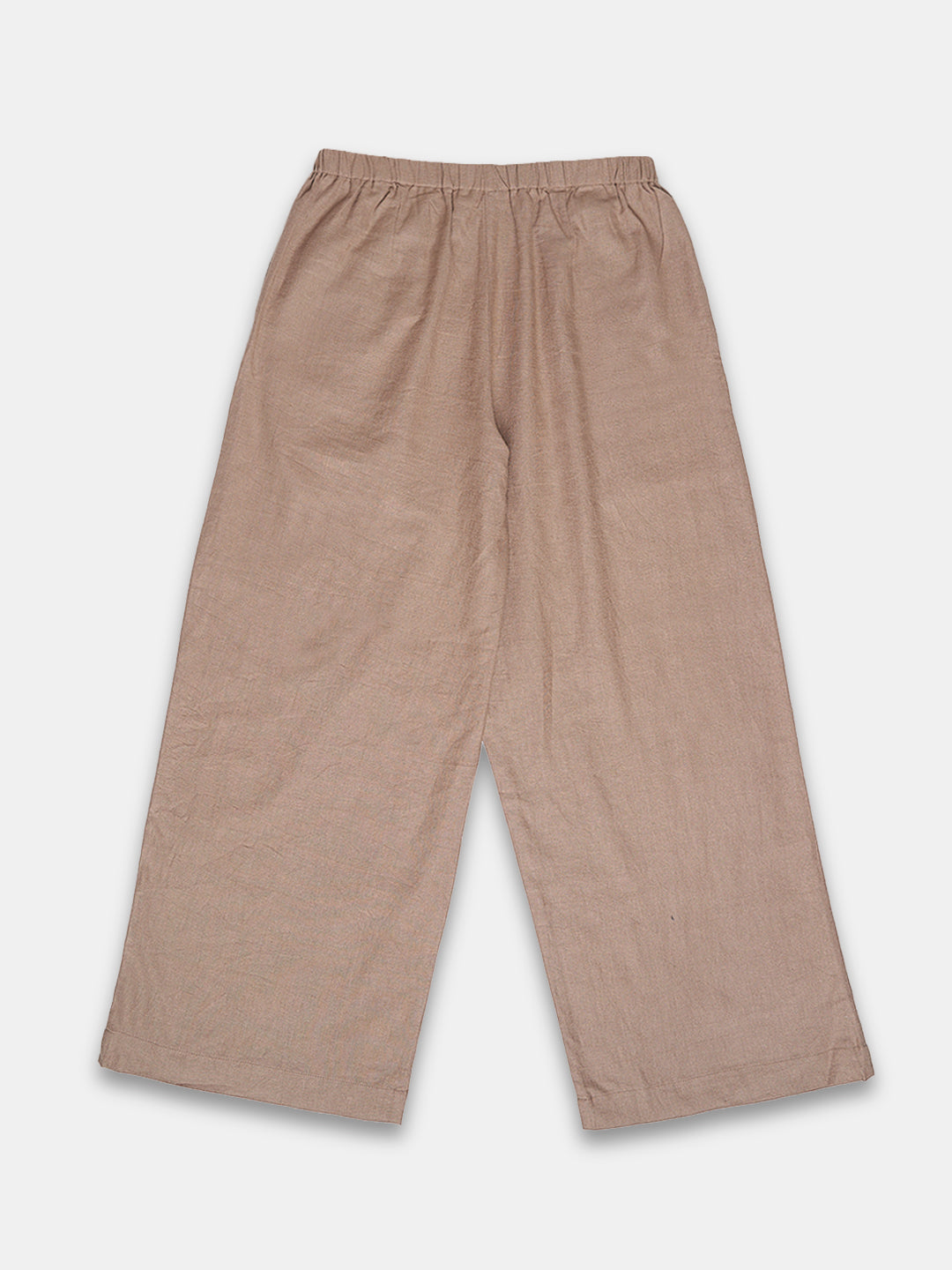 Women's Linen Viscose Regular Fit Pant Beige