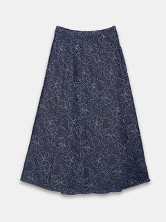 Women's 100% Cotton Regular Fit Skirt Denim