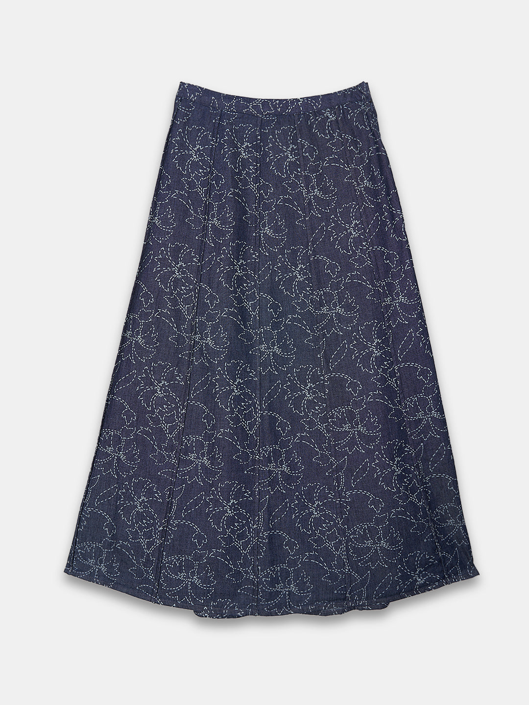 Women's 100% Cotton Regular Fit Skirt Denim
