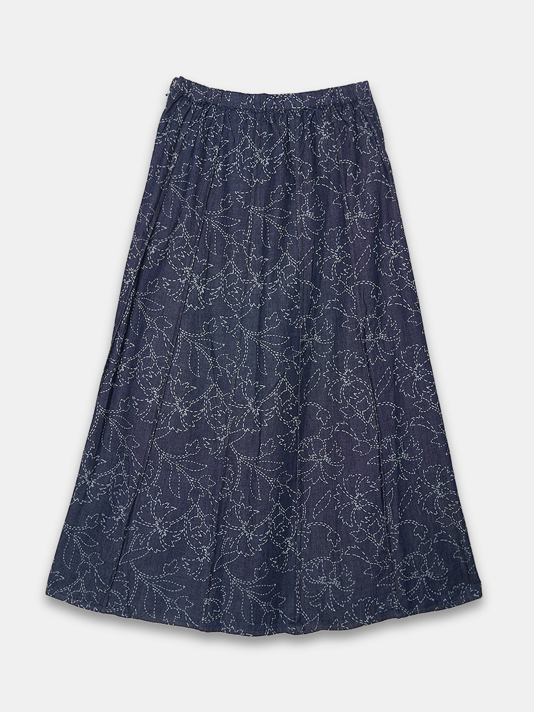 Women's 100% Cotton Regular Fit Skirt Denim