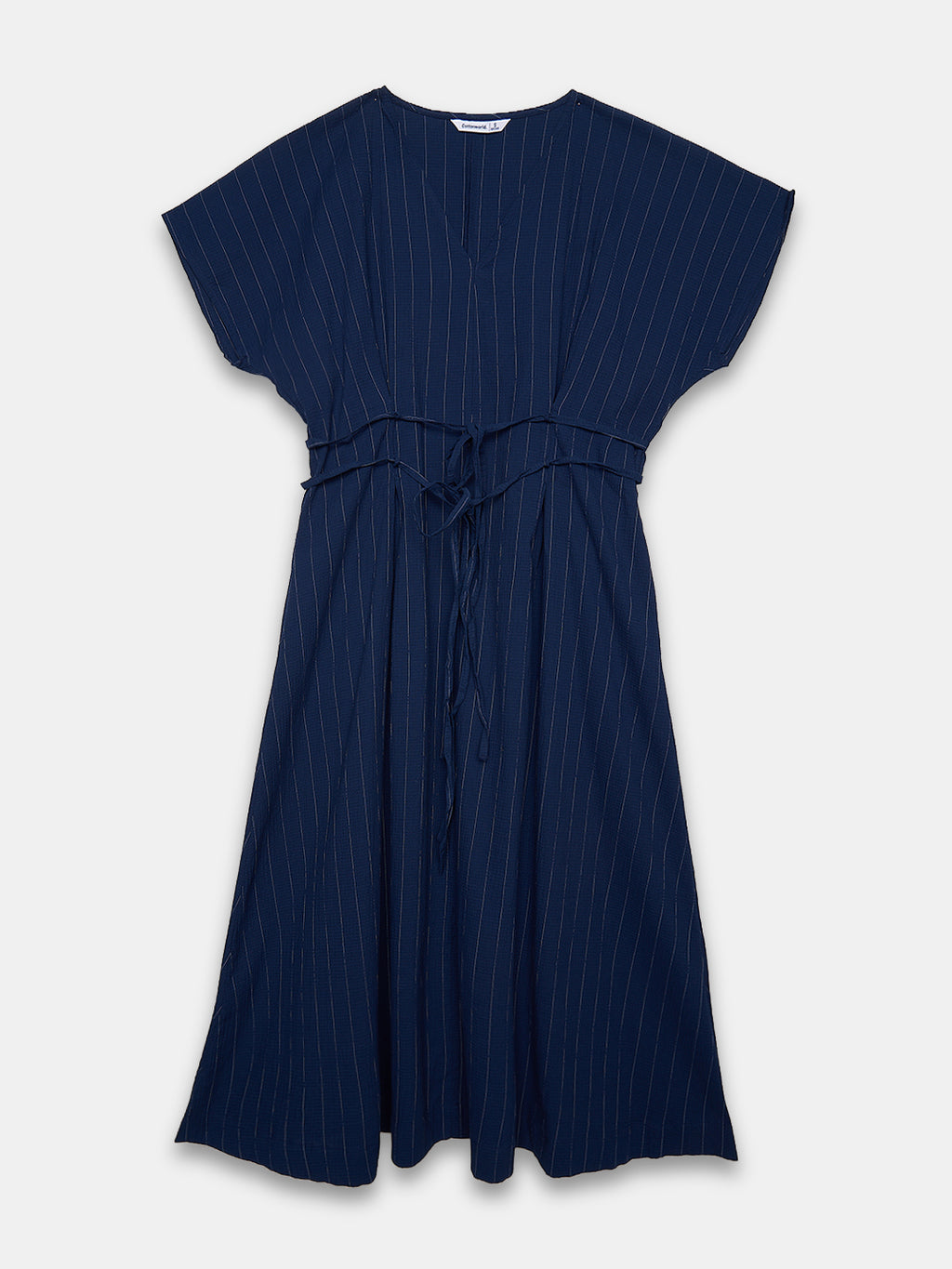 Women's Cotton Lycra Regular Fit Dress Navy