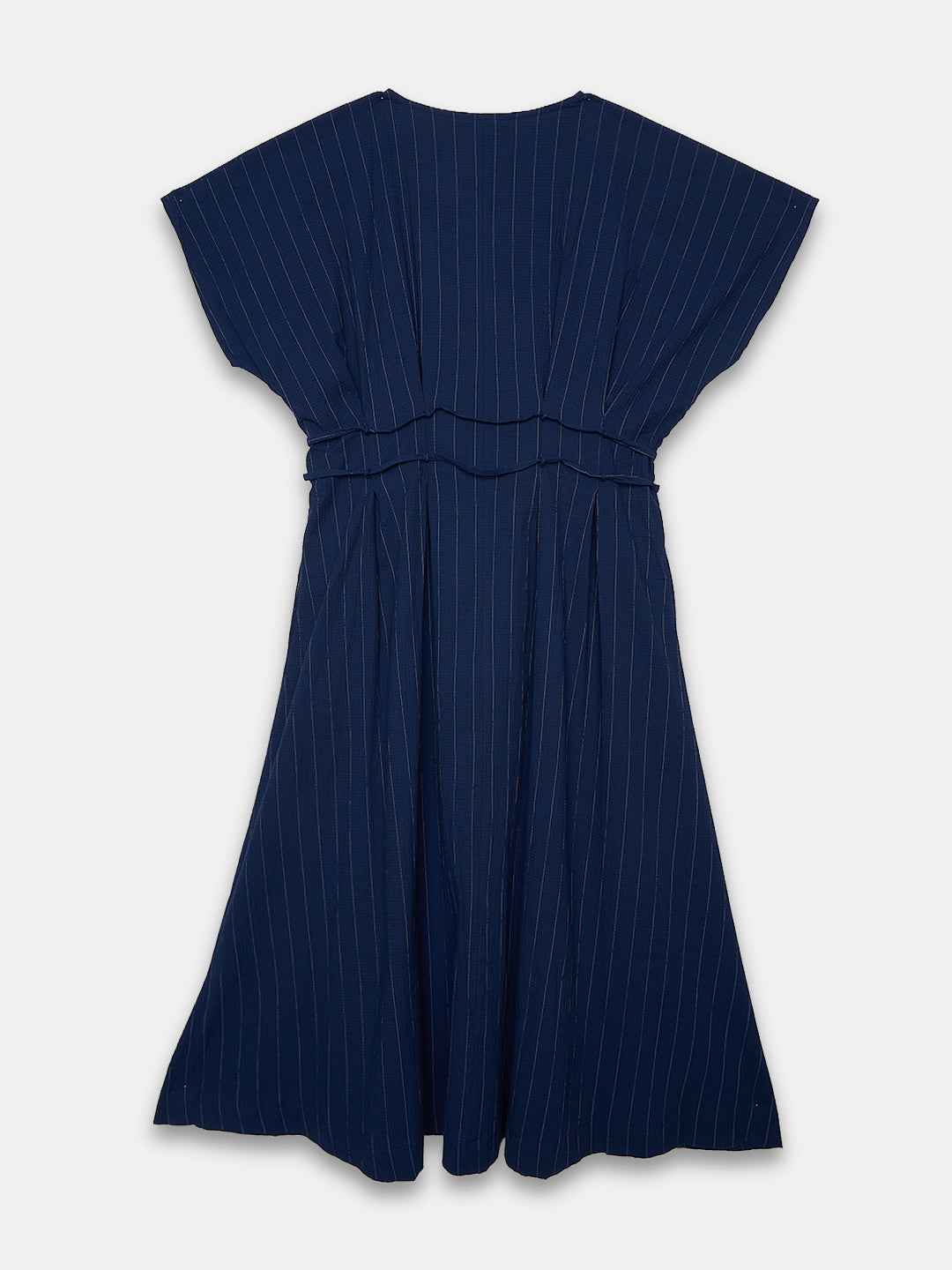 Women's Cotton Lycra Regular Fit Dress Navy