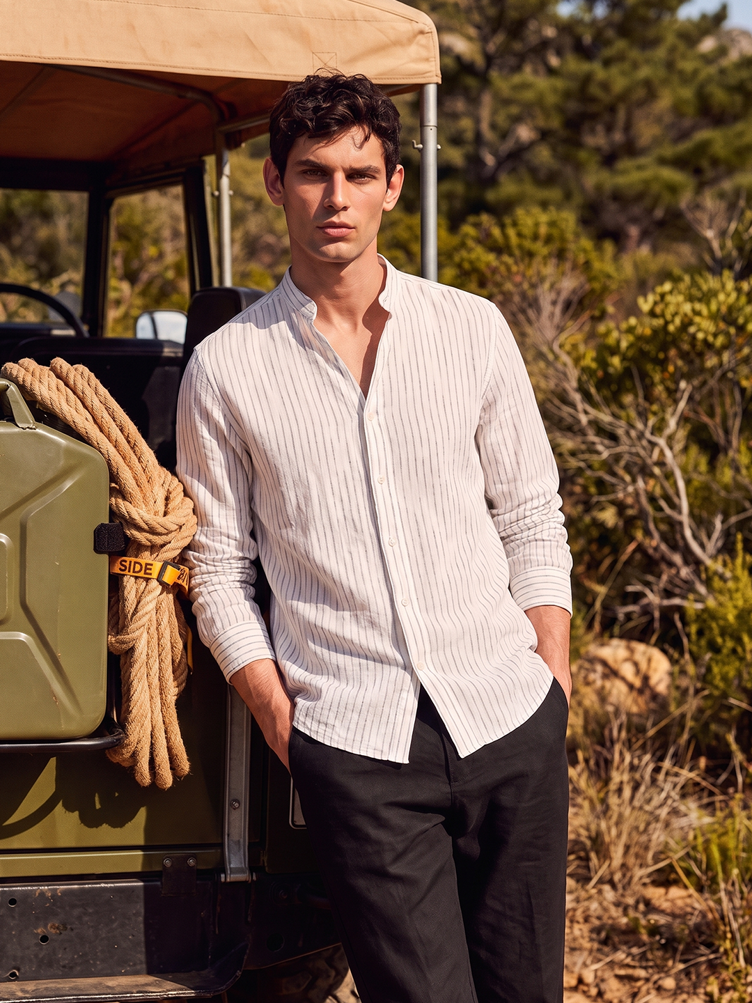 Men's 100% Cotton  Regular Fit Shirt White