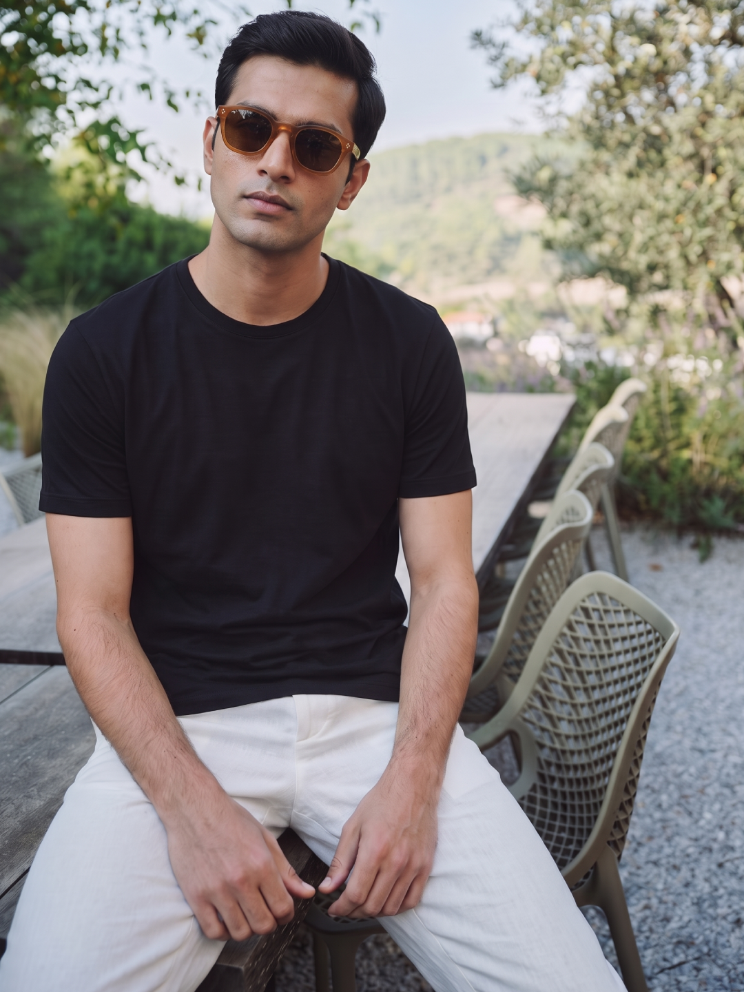 Men's Bamboo Regular Fit Tshirt Black