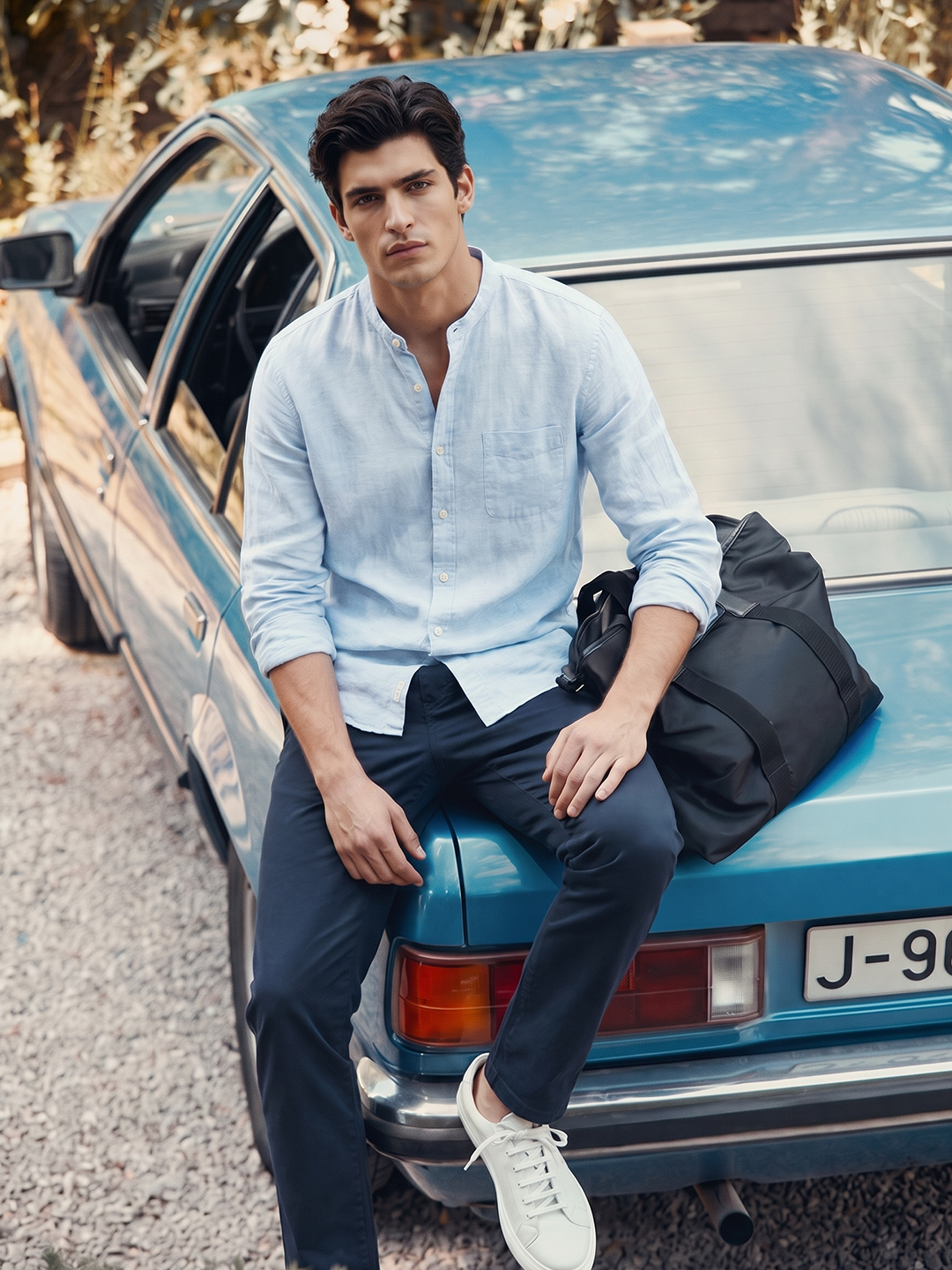 Men's Sky 100% Cotton Regular Fit Shirt
