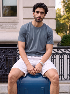 Men's 100% Cotton Regular Fit Tshirt Blue