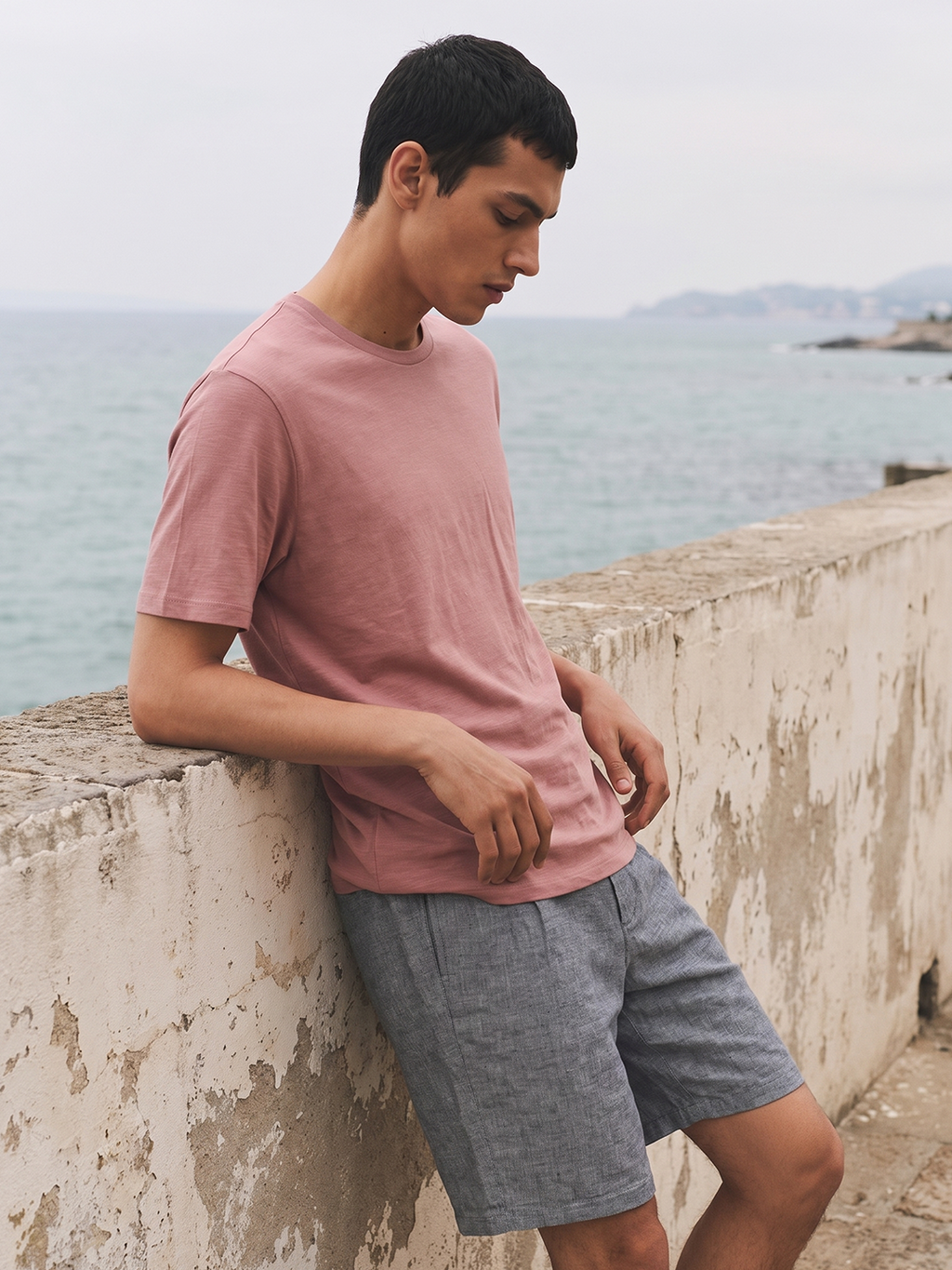 Men's 100% Cotton  Regular Fit Tshirt Pink