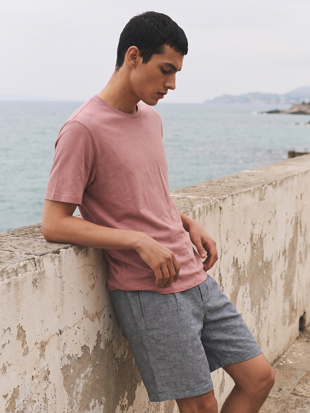 Men's 100% Cotton  Regular Fit Tshirt Pink