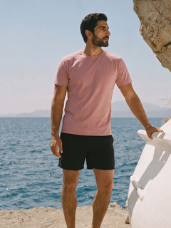 Men's Pink 100% Organic Cotton Regular Fit Tshirt