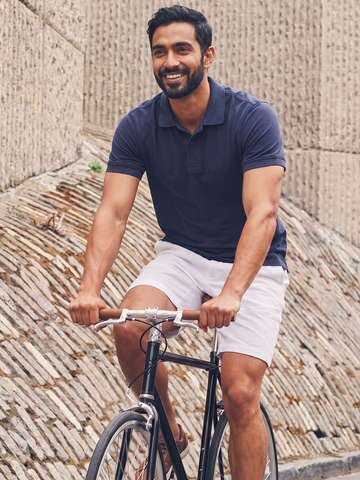 Men's 100% Organic Cotton Regular Fit Tshirt Blue