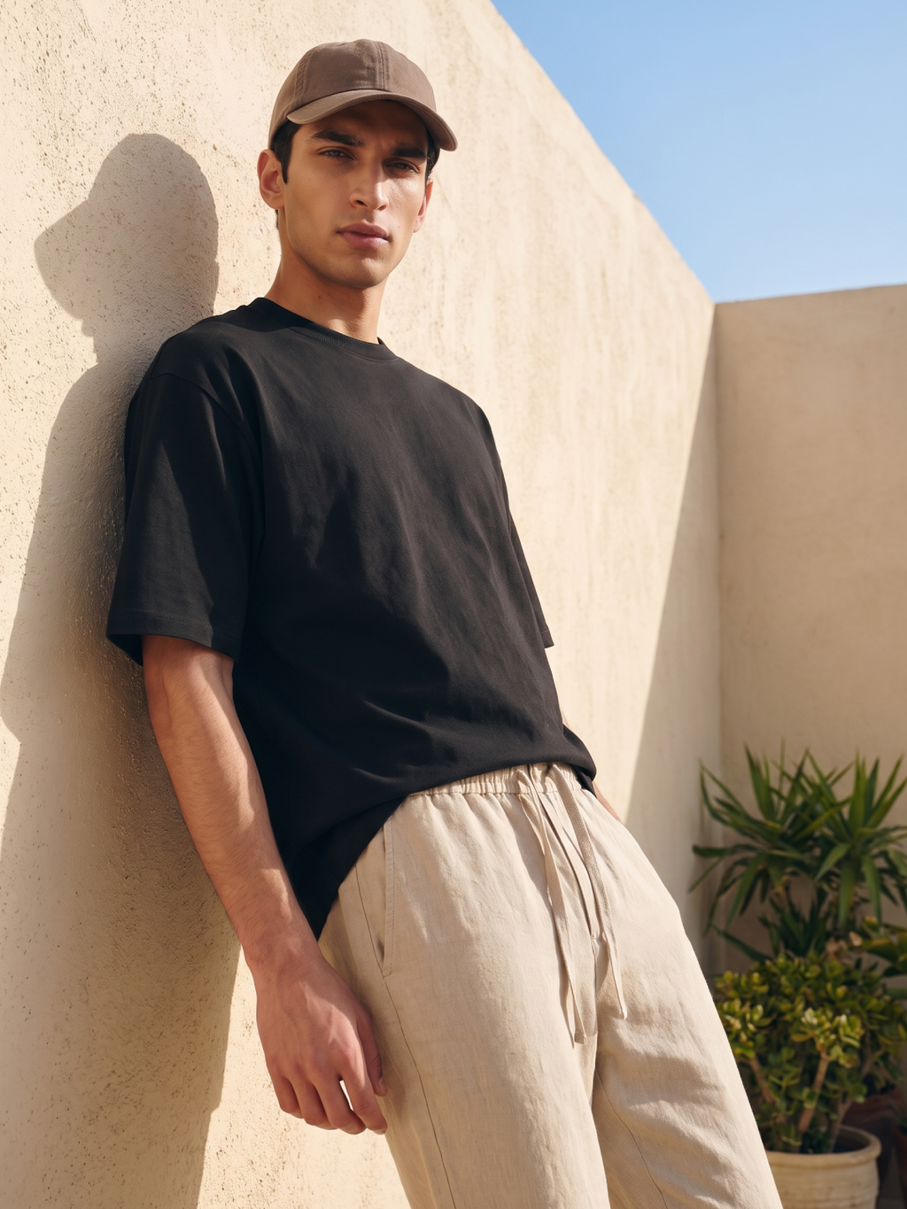 Men's 100% Cotton Relax Fit Tshirt Black