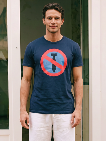 Men's 100% Organic Cotton Regular Fit Tshirt Navy