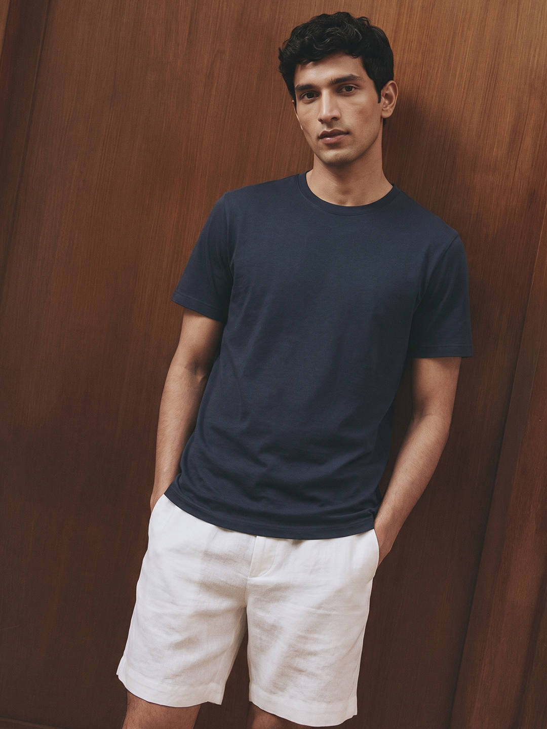 Men's 100% Cotton  Regular Fit Tshirt Navy