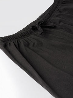 Women's Brown Cotton Bamboo Elastane Regular Fit Knit Pant