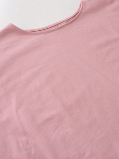 Women's Pink 100% Organic Cotton Regular Fit Tshirt